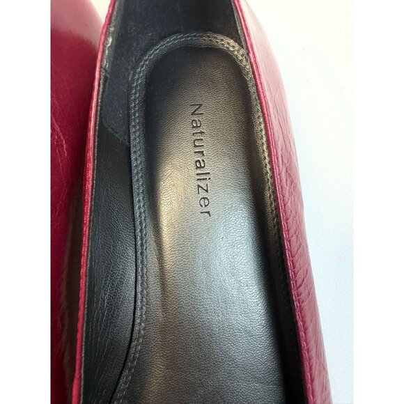 Naturalizer Flats Women Size 9M Maroon Pointed Toe Buckle Accent Casual Shoes - Picture 14 of 14